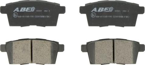 ABE C23015ABE - Гальмівні колодки, дискові гальма ligaparts.com.ua