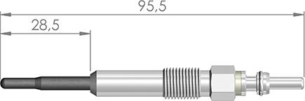 A-N PARTS 098 104 - Свічка розжарювання ligaparts.com.ua