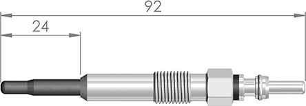 A-N PARTS 093 227 - Свічка розжарювання ligaparts.com.ua