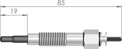 A-N PARTS 084 514 - Свічка розжарювання ligaparts.com.ua