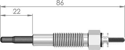 A-N PARTS 035 336 - Свічка розжарювання ligaparts.com.ua