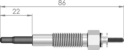 A-N PARTS 033 481 - Свічка розжарювання ligaparts.com.ua