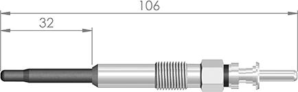 A-N PARTS 106 362 - Свічка розжарювання ligaparts.com.ua