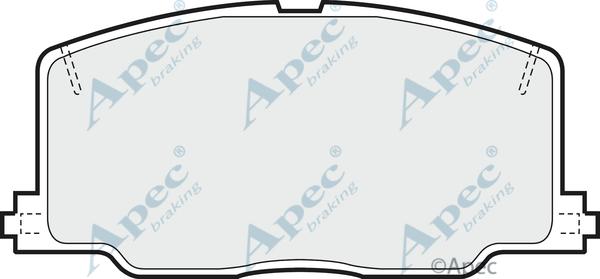 APEC PAD593 - Гальмівні колодки, дискові гальма ligaparts.com.ua