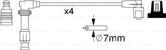 BOSCH 0 986 356 986 - Комплект проводів запалювання ligaparts.com.ua
