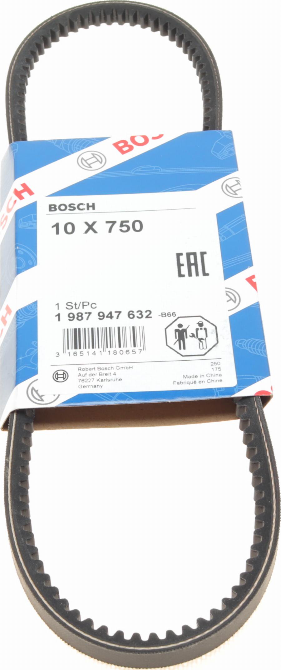 BOSCH 1987947632 - Клиновий ремінь ligaparts.com.ua