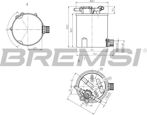 Bremsi FE0783 - Паливний фільтр ligaparts.com.ua