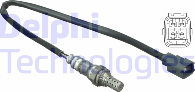 Delphi ES20157-12B1 - Лямбда-зонд, датчик кисню ligaparts.com.ua
