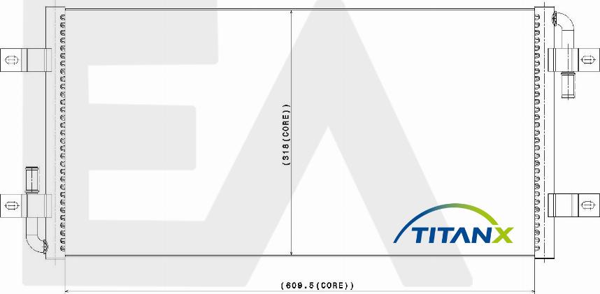 EACLIMA 31R76036T - Радіатор, охолодження двигуна ligaparts.com.ua