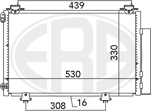 ERA 667041 - Конденсатор, кондиціонер ligaparts.com.ua