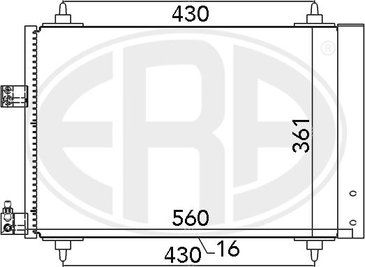 ERA 667020 - Конденсатор, кондиціонер ligaparts.com.ua