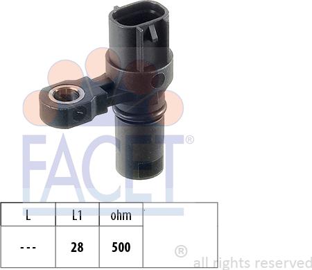 FACET 90441 - Датчик частоти обертання, автоматична коробка передач ligaparts.com.ua