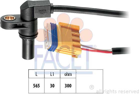 FACET 90469 - Датчик частоти обертання, автоматична коробка передач ligaparts.com.ua
