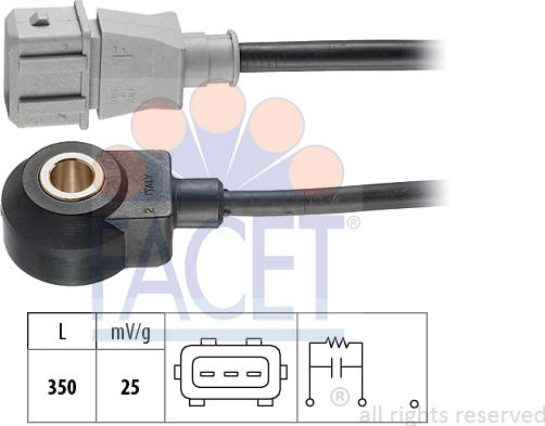 FACET 9.3052 - Датчик детонації ligaparts.com.ua