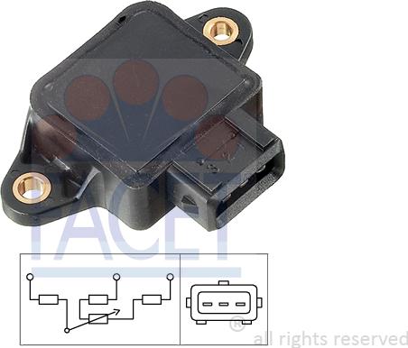 FACET 10.5002 - Датчик, положення дросельної заслінки ligaparts.com.ua