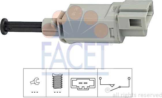 FACET 7.1152 - Вимикач, привід зчеплення (Tempomat) ligaparts.com.ua