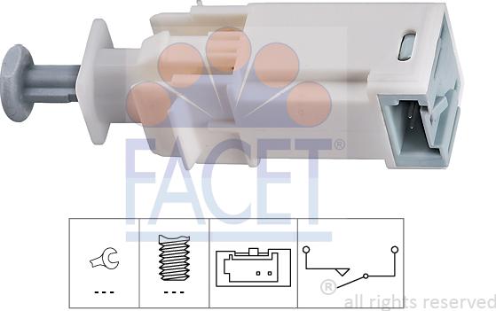 FACET 7.1226 - Вимикач, привід зчеплення (Tempomat) ligaparts.com.ua