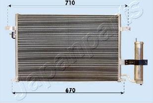 Japanparts CND313014 - Конденсатор, кондиціонер ligaparts.com.ua