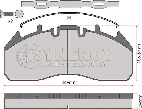 Juratek SYN2006 - Гальмівні колодки, дискові гальма ligaparts.com.ua