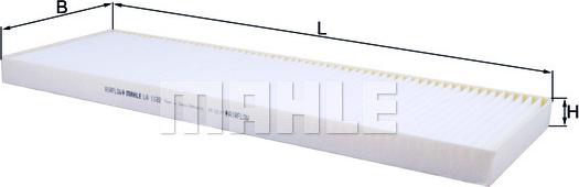 MAHLE LA 1122 - Фільтр, повітря у внутрішній простір ligaparts.com.ua