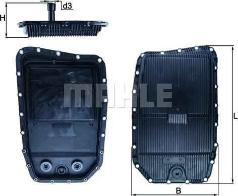 MAHLE HX152 - Масляний піддон, автоматична коробка передач ligaparts.com.ua