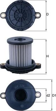 MAHLE HX 229 - Гідрофільтри, автоматична коробка передач ligaparts.com.ua