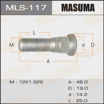 MASUMA MLS-117 - Болт кріплення колеса ligaparts.com.ua