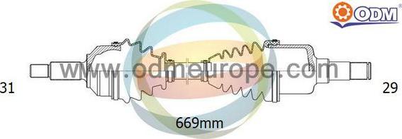 Multiparts 18-271440 - Приводний вал ligaparts.com.ua