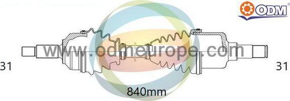 Multiparts 18-271540 - Приводний вал ligaparts.com.ua