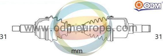 Multiparts 18-271530 - Приводний вал ligaparts.com.ua