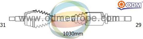 Multiparts 18-272440 - Приводний вал ligaparts.com.ua