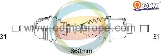 Multiparts 18-272530 - Приводний вал ligaparts.com.ua