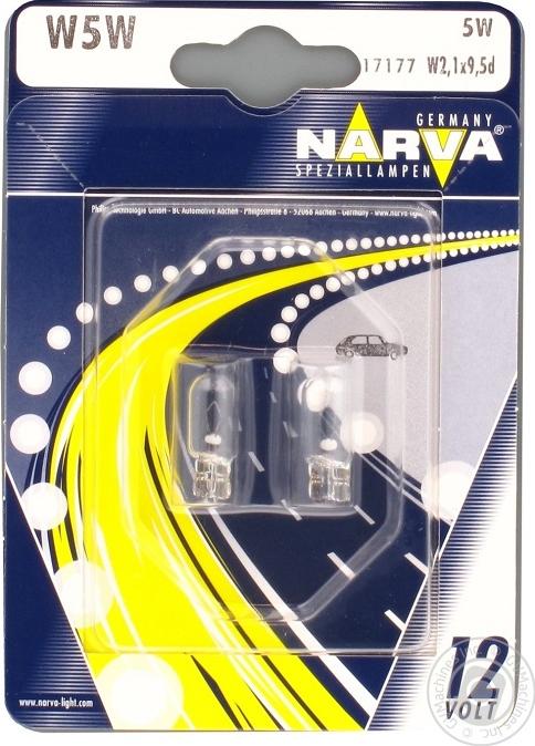 Narva 17177B2 - Лампа, миготливі / габаритні вогні ligaparts.com.ua