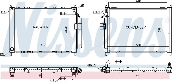 NISSENS 68747 - Модуль охолодження ligaparts.com.ua