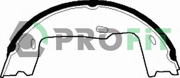 Profit 50010227 - Комплект гальм, барабанний механізм ligaparts.com.ua