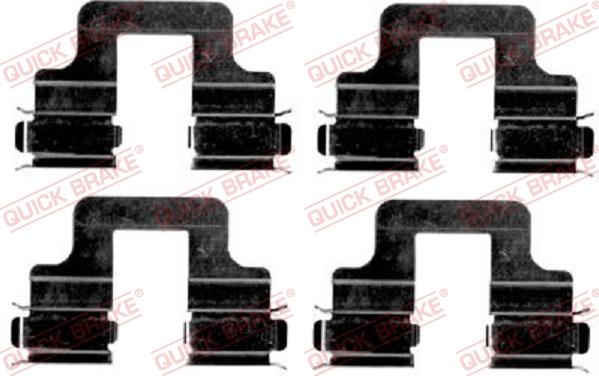 QUICK BRAKE 1091606 - Комплектуючі, колодки дискового гальма ligaparts.com.ua