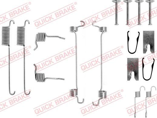 QUICK BRAKE 105-0751 - Комплектуючі, барабанний гальмівний механізм ligaparts.com.ua