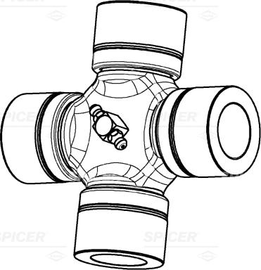 Spicer 3033185030 - Шарнір, поздовжній вал ligaparts.com.ua