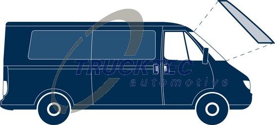 TRUCKTEC 0150018 - Прокладка, вітрове скло ligaparts.com.ua