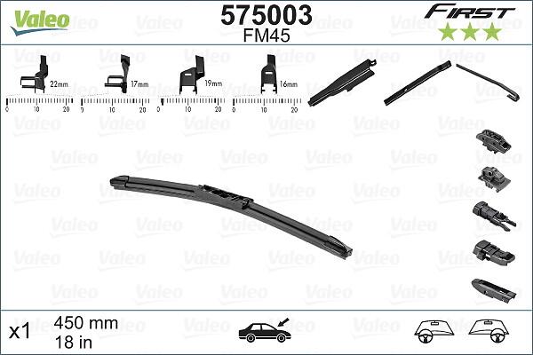 VALEO 575003 - Щітка склоочисника ligaparts.com.ua