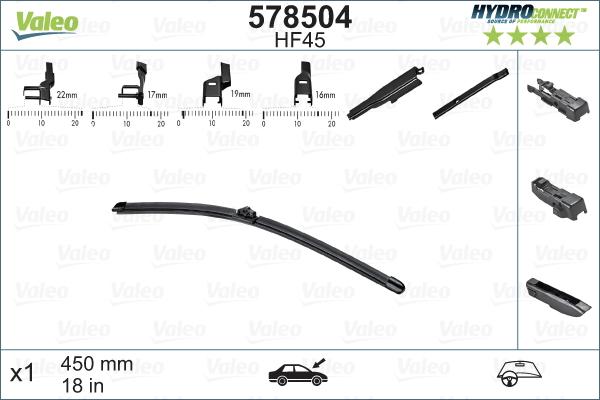 VALEO 578504 - Щітка склоочисника ligaparts.com.ua