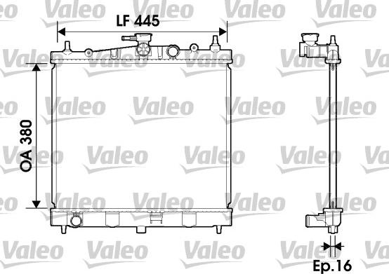VALEO 734246 - Радіатор, охолодження двигуна ligaparts.com.ua