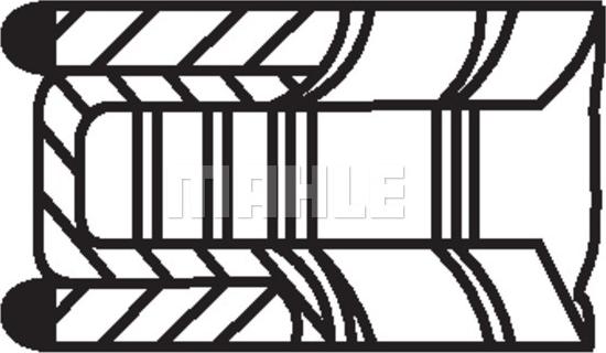 Mopart 02-5631 050 - Комплект поршневих кілець ligaparts.com.ua